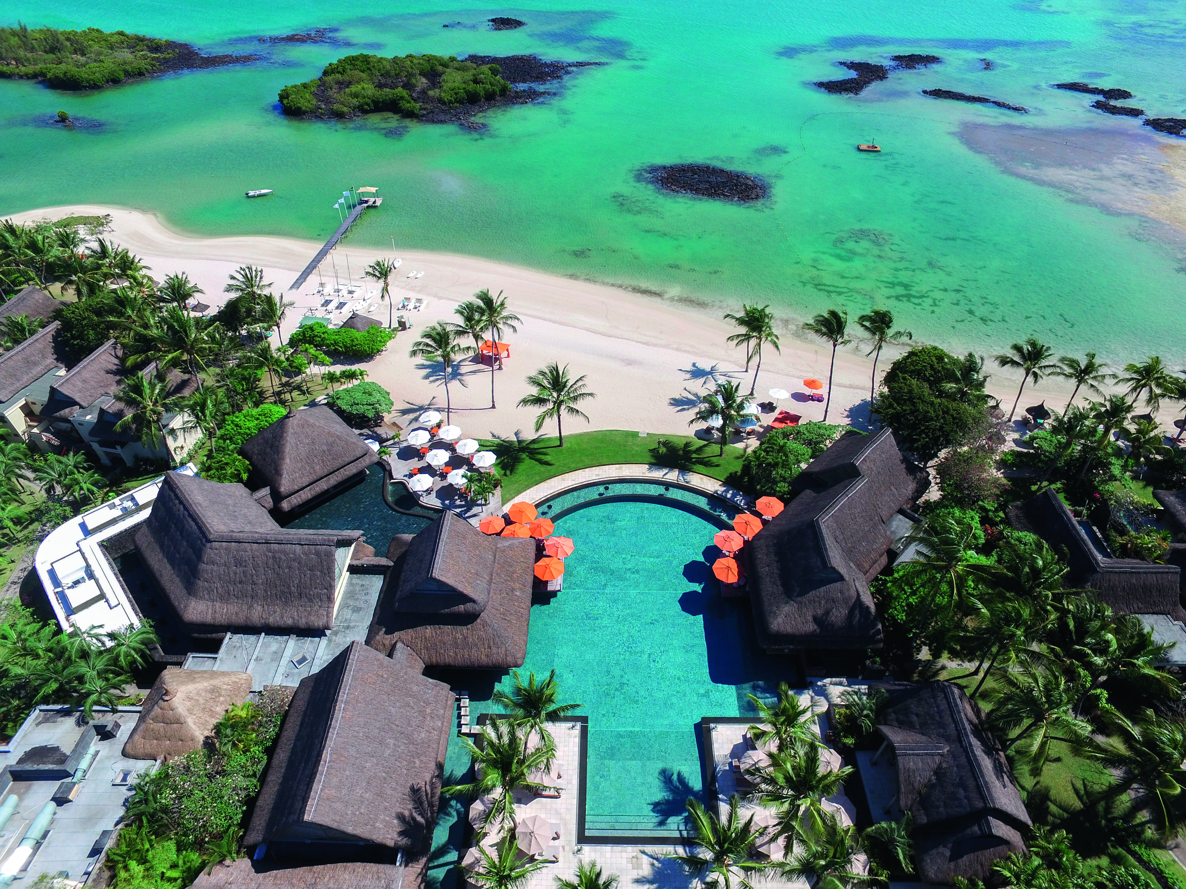 Constance Prince Maurice Poste de Flacq Exterior photo Aerial view of the resort